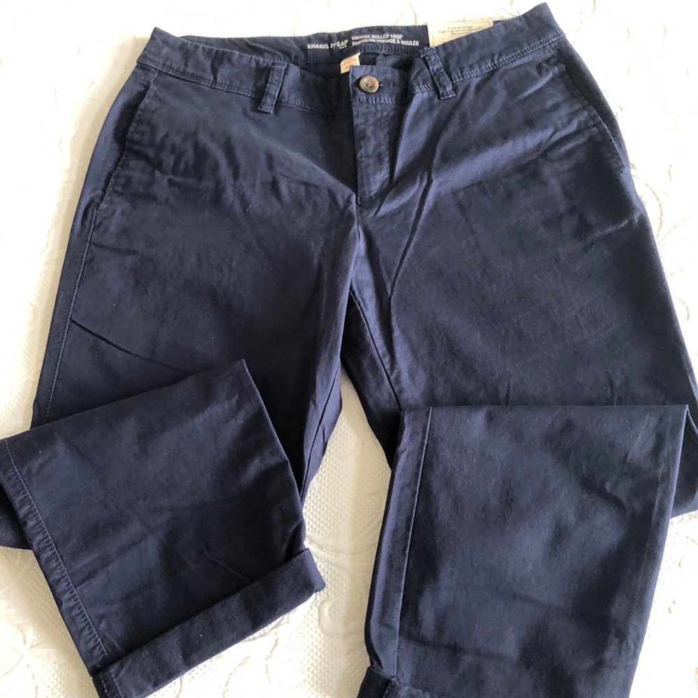 Khaki Rolled Capris